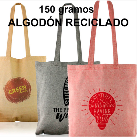 bolsa de algodon reciclado