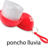 Poncho lluvia plegable