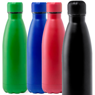 Botella agua de acero inoxidable sin BPA 790ml colores mate PERSONALIZABLE